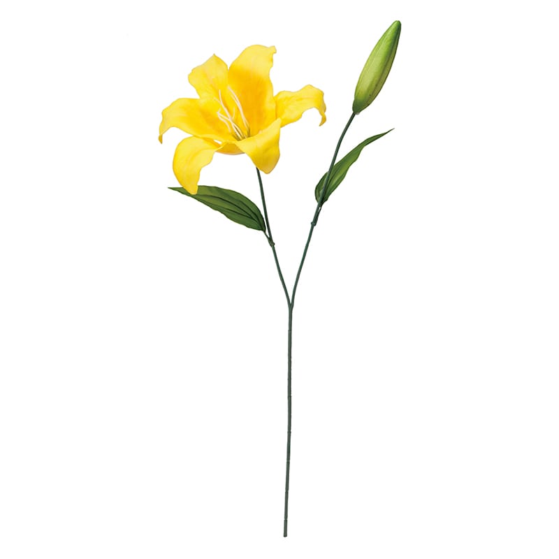 ポピー 造花　シングルカサブランカ イエロー FF-3054-Y 1本（ご注文単位24本）【直送品】