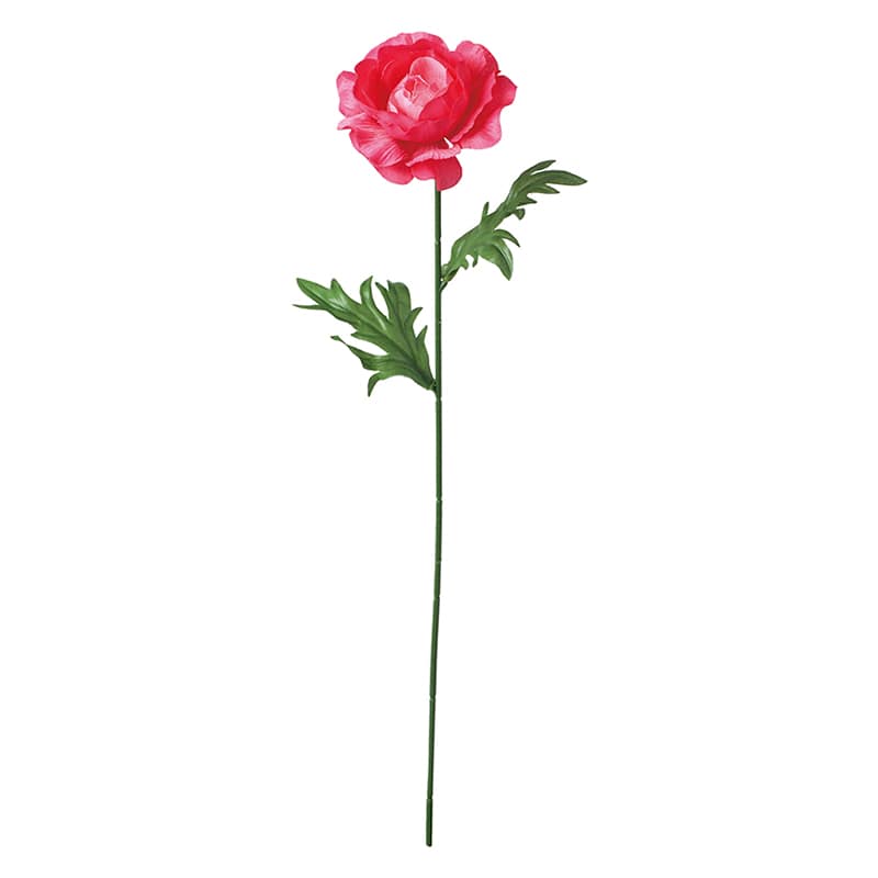 ポピー 造花　シングルラナンキュラス ビューティー FF-3056-BTY 1本（ご注文単位24本）【直送品】