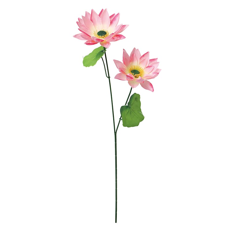 ポピー 造花　ロータス×2 ピンク FF-3060-P 1本（ご注文単位24本）【直送品】