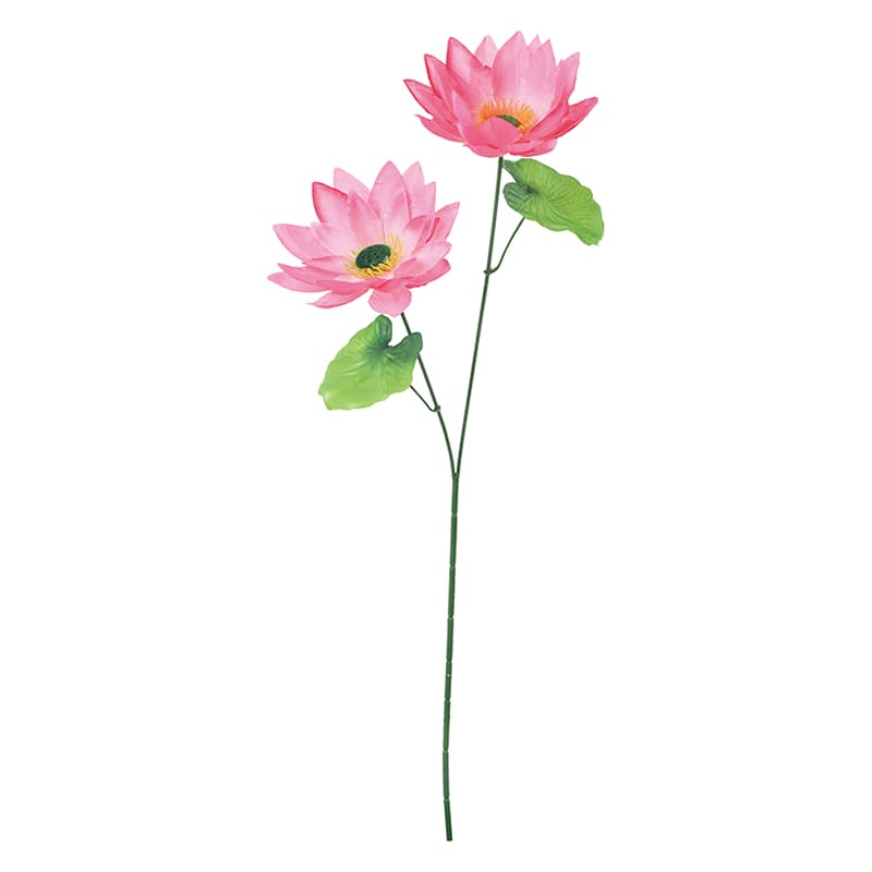 ポピー 造花　ロータス×2 ビューティー FF-3060-BTY 1本（ご注文単位24本）【直送品】