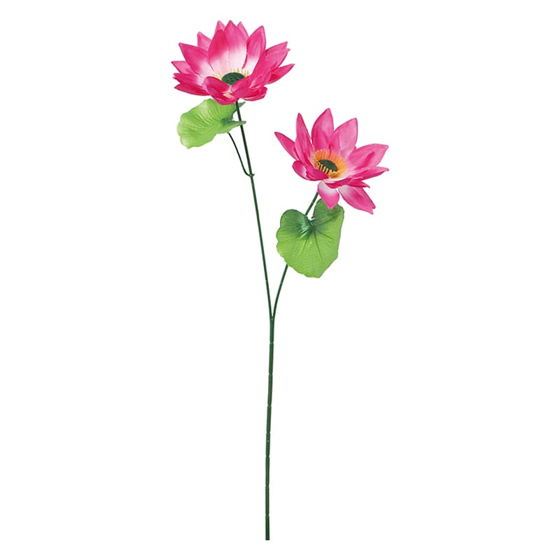 ポピー 造花　ロータス×2 ラベンダー FF-3060-LAV 1本（ご注文単位24本）【直送品】