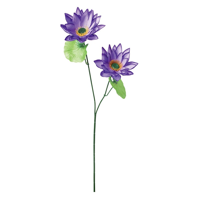 ポピー 造花　ロータス×2 パープル FF-3060-PU 1本（ご注文単位24本）【直送品】