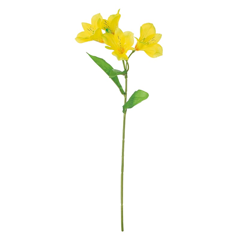 ポピー 造花　アルストロメリア イエロー FF-3061-Y 1本（ご注文単位24本）【直送品】