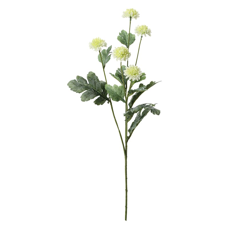 ポピー 造花 スプレーマム ホワイト FD-0110-W 1本(ご注文単位12本)【直送品】