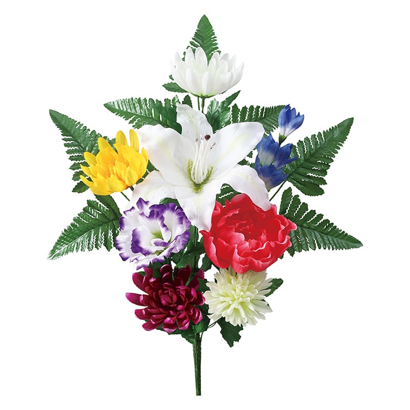 ポピー 造花　ハナヤギブッシュ  FP-0971-MIX 1本（ご注文単位12本）【直送品】