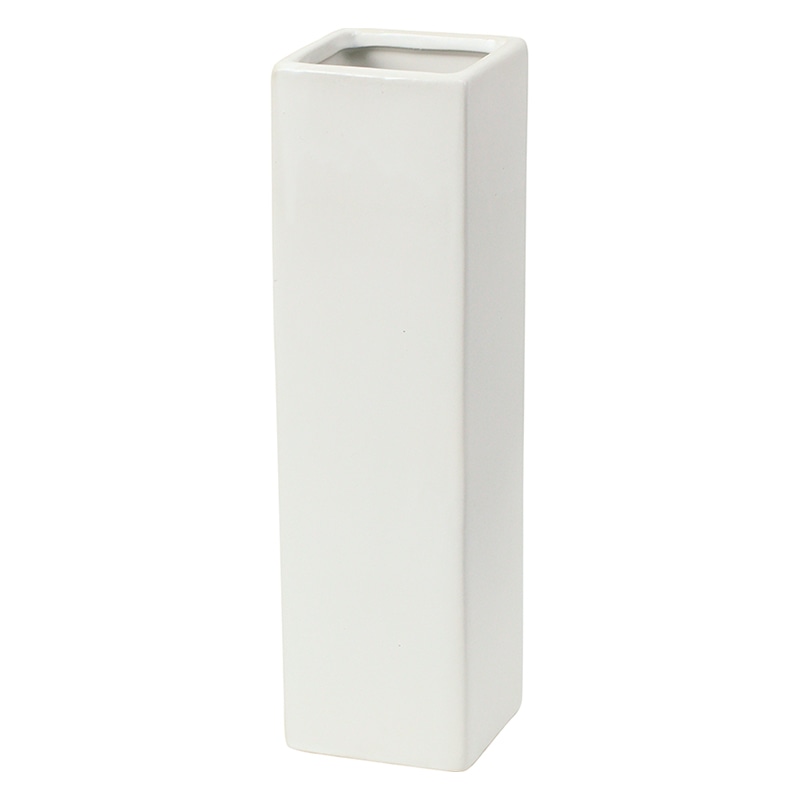 ポピー スクエアポット H30cm　ホワイト RFB-478 1個（ご注文単位1個）【直送品】