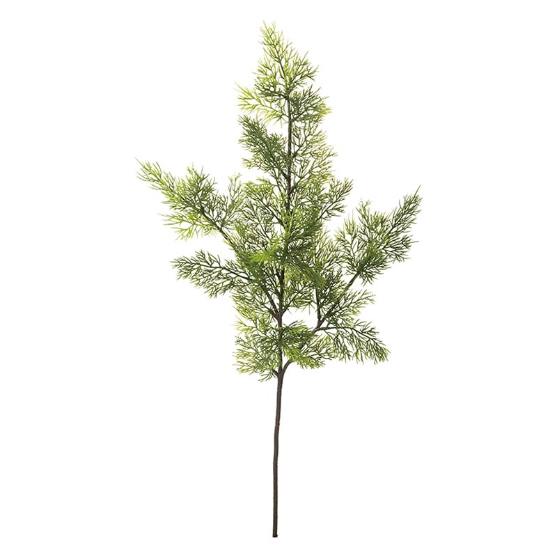 ポピー 造花　ヒノキ グリーン FG-4402-GR 1本（ご注文単位12本）【直送品】