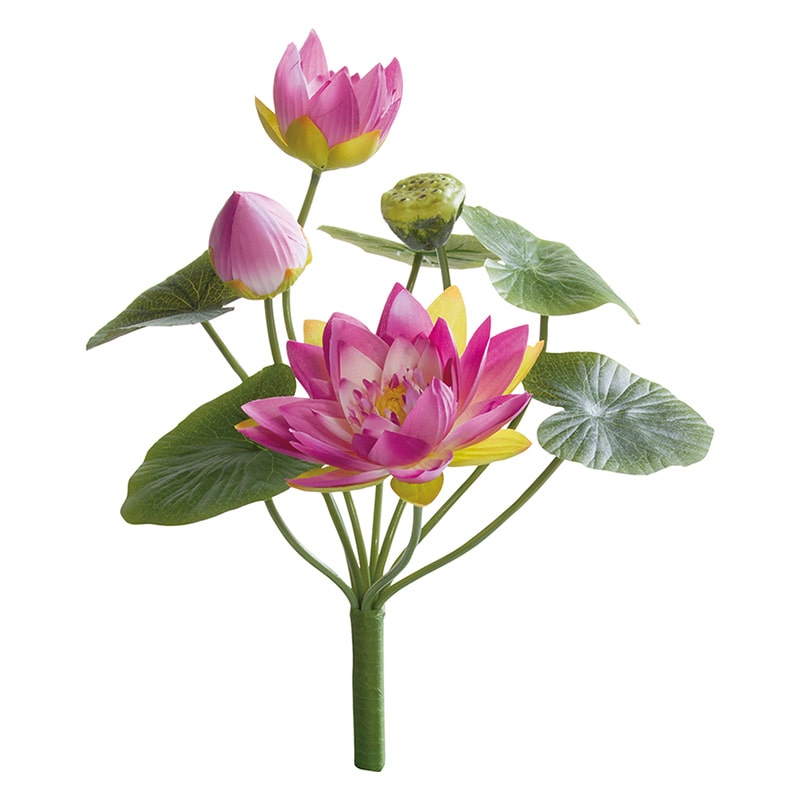 ポピー 造花　ロータスブッシュ ラベンダー FB-2387-LAV 1本（ご注文単位12本）【直送品】