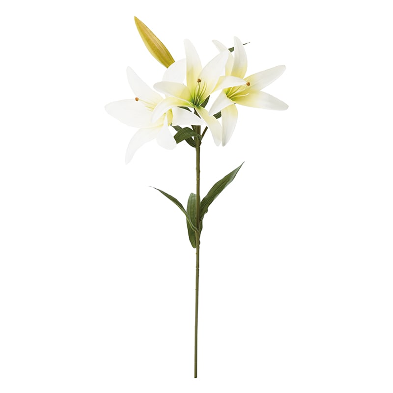 ポピー 造花　オルフェオリリー ホワイト FA-6943-W 1本（ご注文単位6本）【直送品】