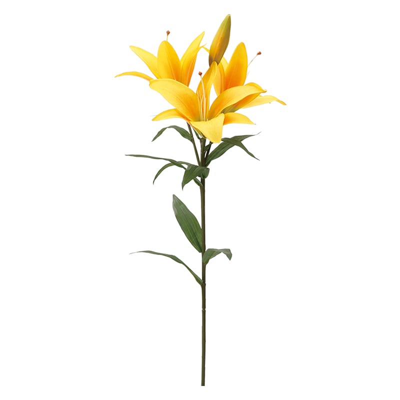 ポピー 造花　オルフェオリリー イエロー FA-6943-Y 1本（ご注文単位6本）【直送品】