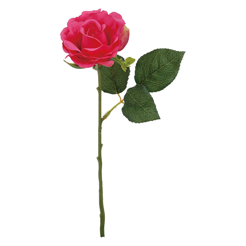 ポピー 造花　エレガントローズ ビューティー FFH-0009A-BTY 1本（ご注文単位24本）【直送品】