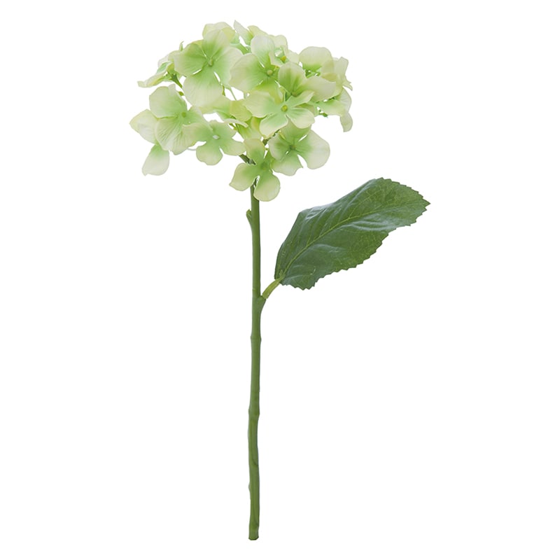 ポピー 造花　ハイドレンジア グリーン FFH-0014-GR 1本（ご注文単位24本）【直送品】