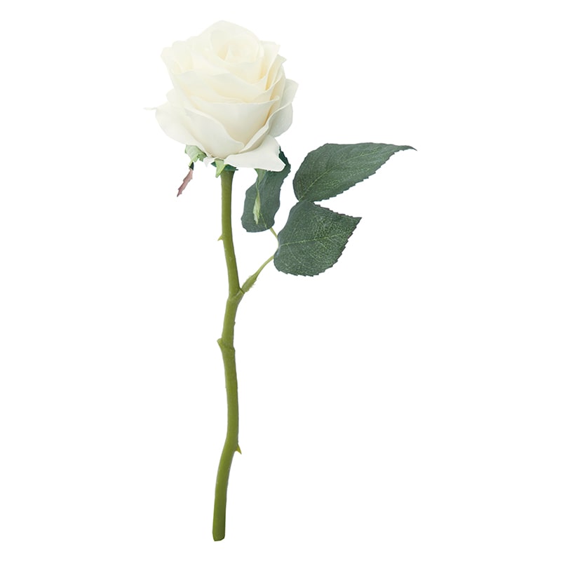 ポピー 造花　ローズ クリーム FFH-0018-CR 1本（ご注文単位24本）【直送品】