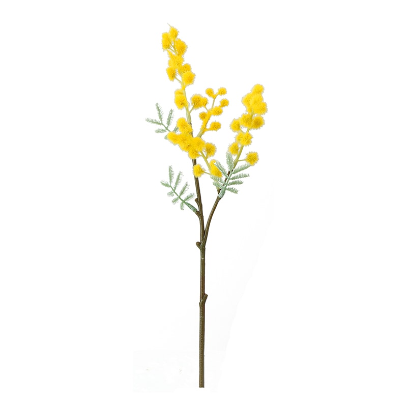 ポピー 造花　ミモザ イエロー FFH-0025-Y 1本（ご注文単位24本）【直送品】