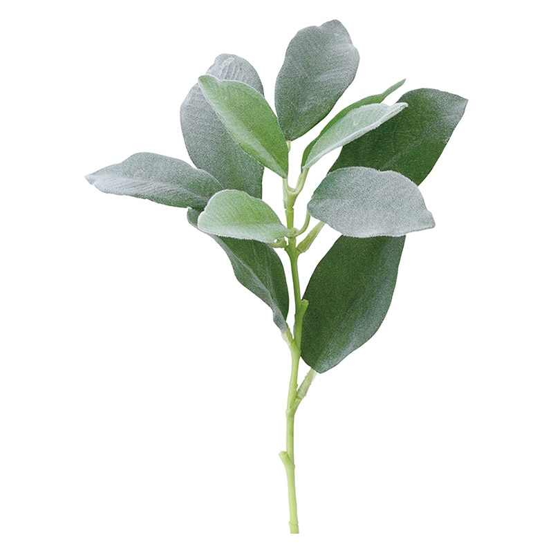 ポピー 造花　ラムズイヤーショート グリーン FGH-0010-GR 1本（ご注文単位24本）【直送品】