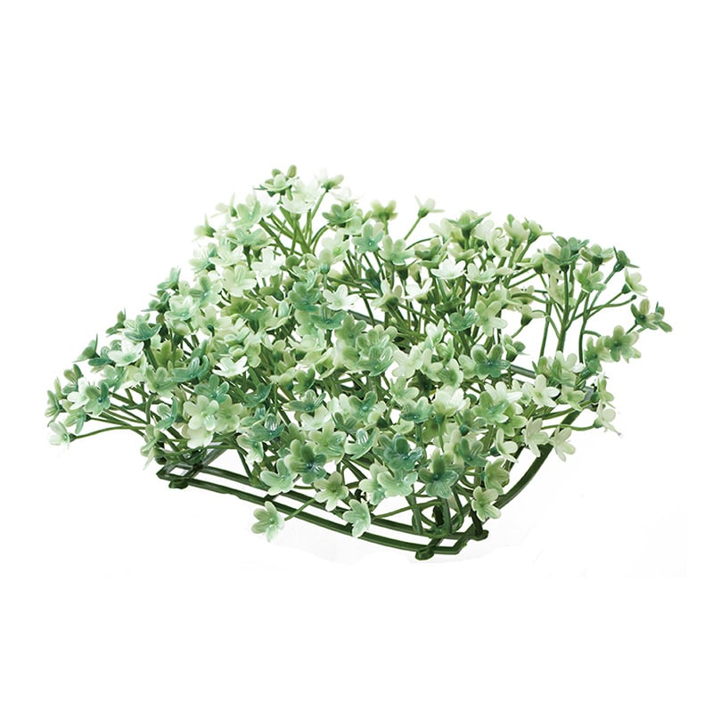 ポピー 造花　ミックスミニグリーンマット ホワイトグリーン GL-5151-WGR 1個（ご注文単位24個）【直送品】