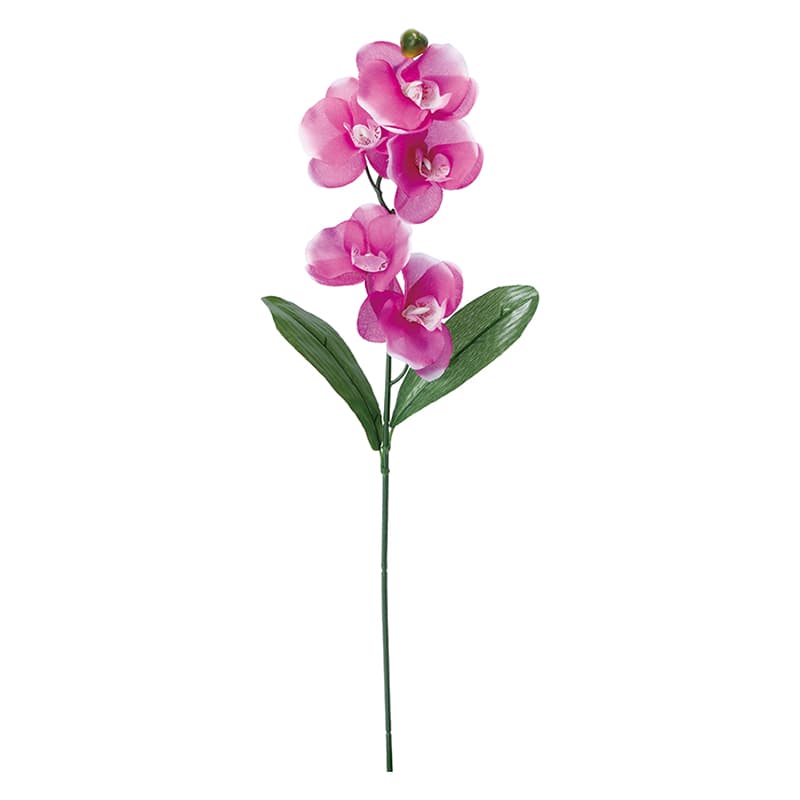 ポピー 造花　コチョウランリーフ付 ラベンダー FF-2913-LAV 1本（ご注文単位24本）【直送品】