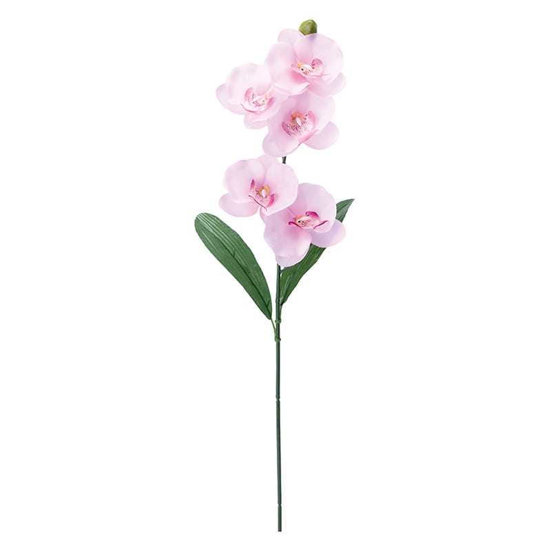 ポピー 造花　コチョウランリーフ付 ピンク FF-2913-P 1本（ご注文単位24本）【直送品】