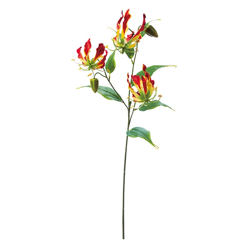 ポピー 造花　グロリオサ レッド FA-7162-R 1本（ご注文単位12本）【直送品】