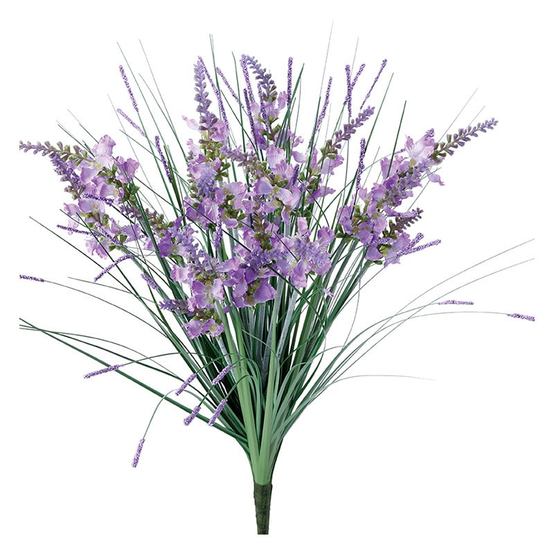 ポピー 造花　グラストラノオブッシュ ラベンダー FP-5026-LAV 1束（ご注文単位8束）【直送品】
