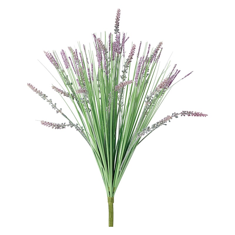 ポピー 造花　グラスラベンダーブッシュ ラベンダー FP-5029-LAV 1本（ご注文単位8本）【直送品】
