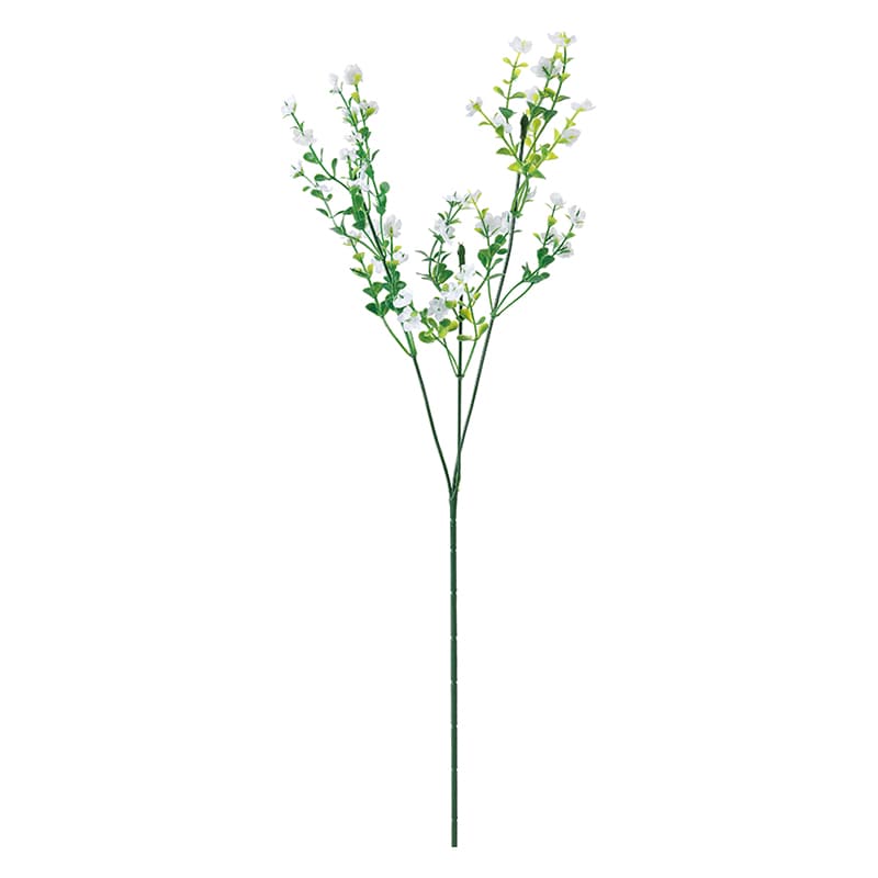 ポピー 造花　カスミスプレー ホワイト FF-2925-W 1本（ご注文単位24本）【直送品】