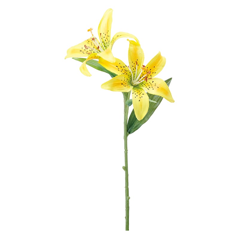 ポピー 造花　スカシユリ イエロー FFH-0034-Y 1本（ご注文単位24本）【直送品】