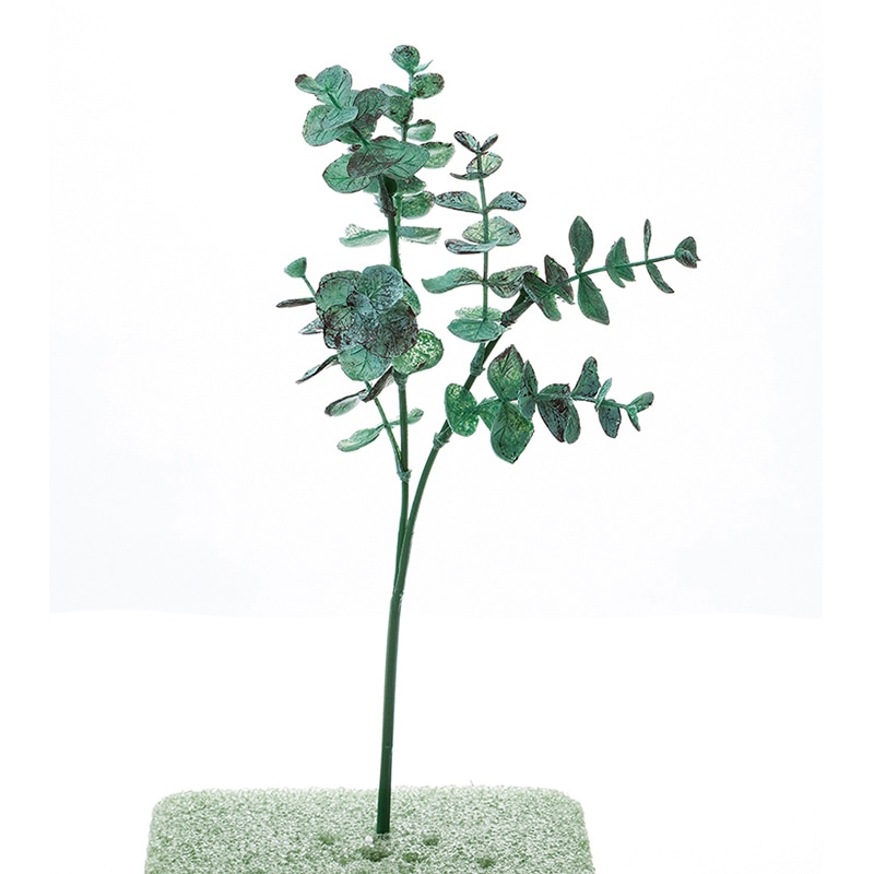 ポピー 造花　ユーカリ ブルーグリーン FGH-0016-BLG 1本（ご注文単位24本）【直送品】