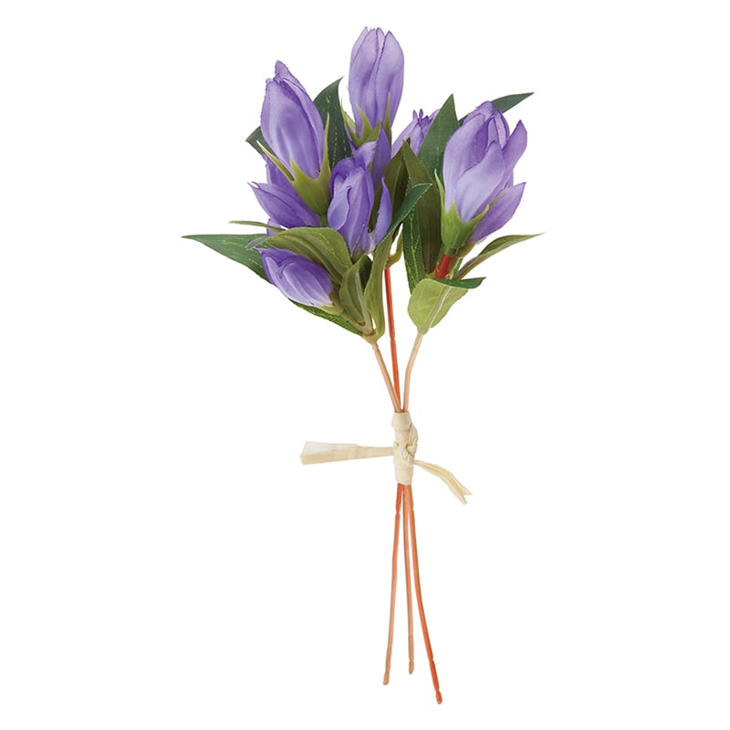 ポピー 造花　リンドウバンドル パープル FS-8306-PU 1束（ご注文単位12束）【直送品】