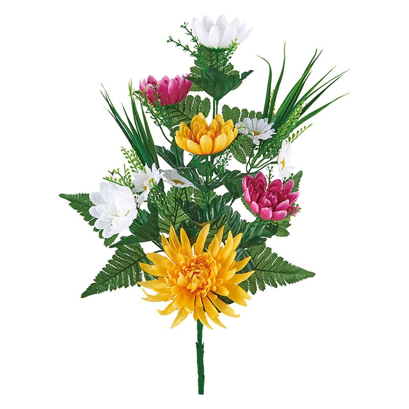 ポピー 造花　仏花ブッシュ LL FP-0833-MIX 1本（ご注文単位12本）【直送品】