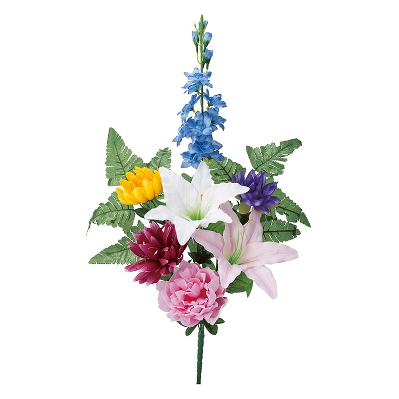 ポピー 造花　仏花ブッシュ LL FP-0836-MIX 1本（ご注文単位6本）【直送品】