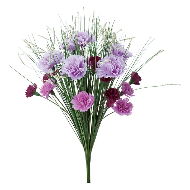 ポピー 造花　グラスカーネーションブッシュ ラベンダー FP-5031-LAV 1本（ご注文単位8本）【直送品】