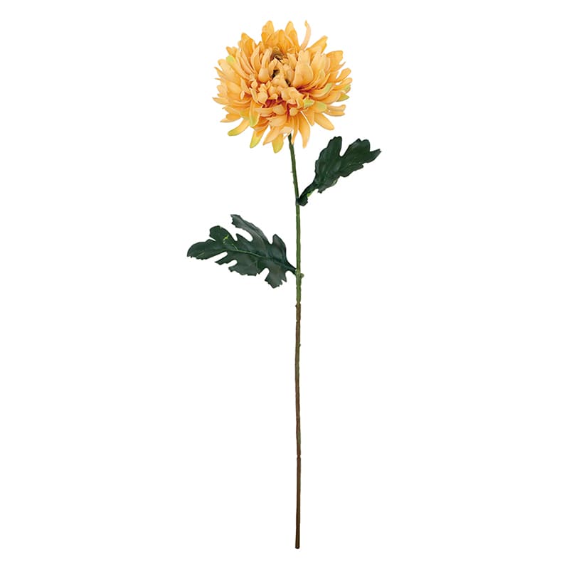 ポピー 造花　大和菊 イエロー FA-7199-Y 1本（ご注文単位12本）【直送品】