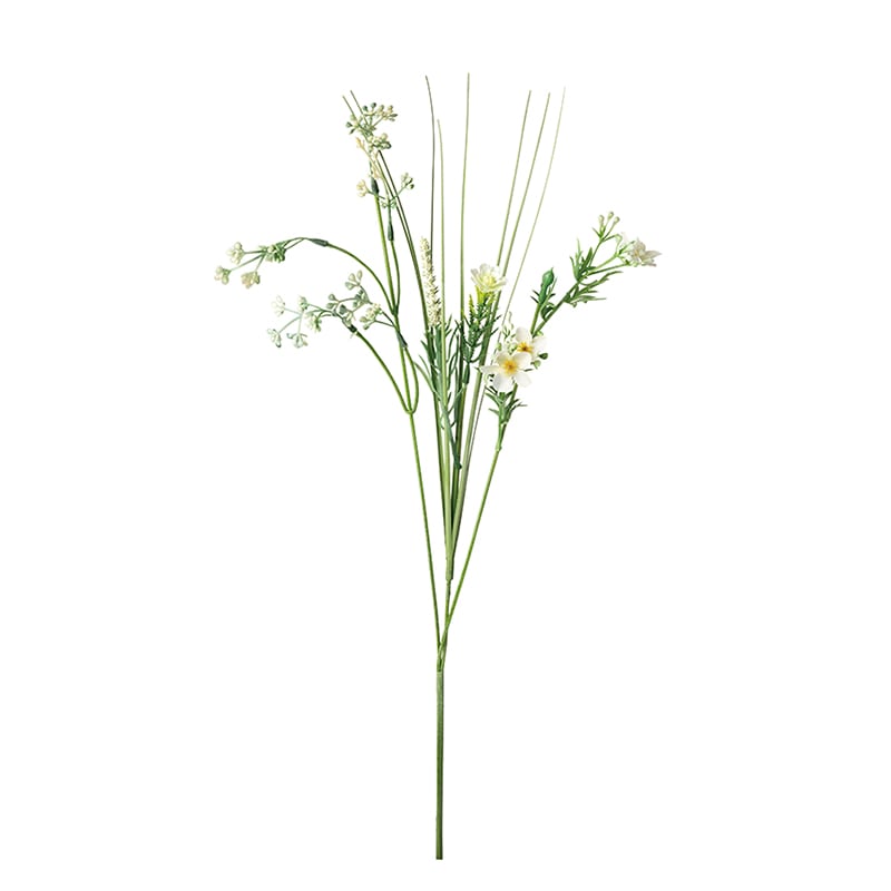 ポピー 造花　グラスナチュラルミックスブッシュ ライトグリーン FG-5085-LGR 1本（ご注文単位24本）【直送品】