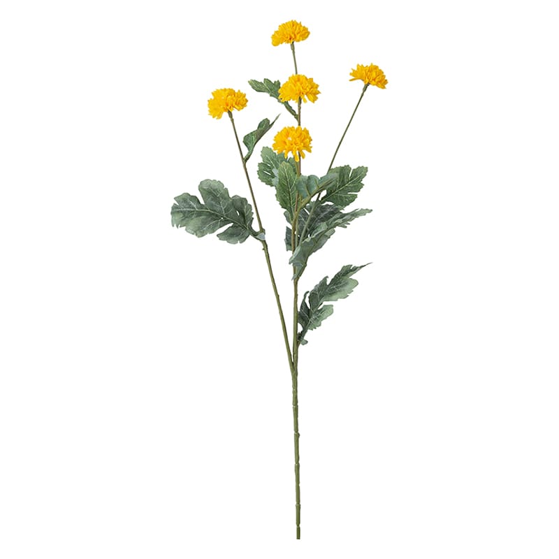 ポピー 造花　スプレーマム イエロー FD-0110-Y 1本（ご注文単位12本）【直送品】