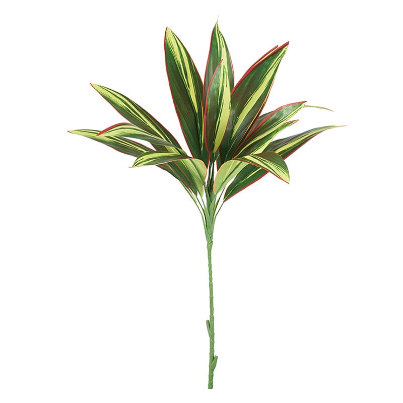 ポピー 造花　ドラセナ グリーンレッド FG-5101-G/R 1本（ご注文単位12本）【直送品】