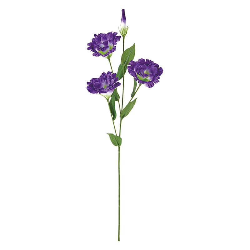 ポピー 造花　リシアンサス パープル FA-7327-PU 1本（ご注文単位12本）【直送品】