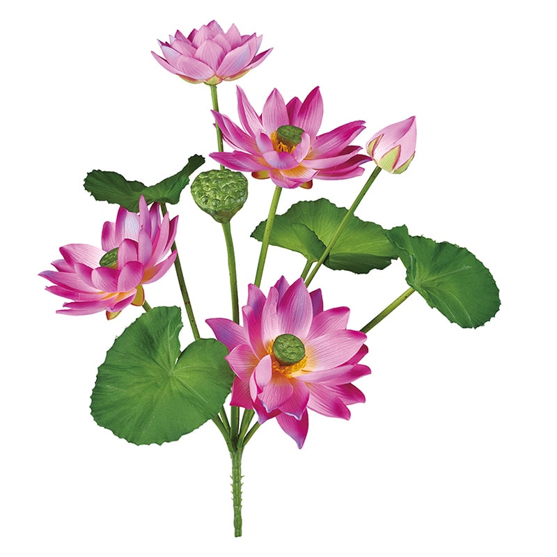 ポピー 造花　ロータスブッシュ ラベンダー FB-2598-LAV 1本（ご注文単位6本）【直送品】