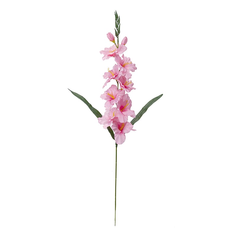 ポピー 造花　サテングラジオラス ピンク FA-7274-P 1本（ご注文単位12本）【直送品】