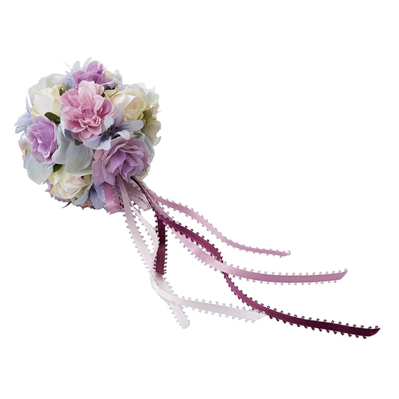 ポピー 造花　ボールアレンジ パープル FPN-0036 1個（ご注文単位1個）【直送品】