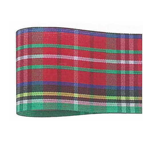 青山 リボン タータンチェック 6742 36×46 # 70 1巻(ご注文単位1巻)【直送品】