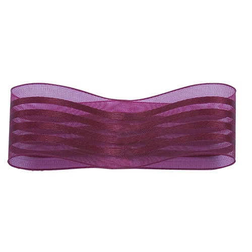 青山 リボン オーガンジーフォーストライプ 9716 25×30 #17 1巻(ご注文単位1巻)【直送品】