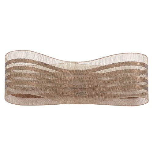 青山 リボン オーガンジーフォーストライプ 9716 25×30 #35 1巻(ご注文単位1巻)【直送品】