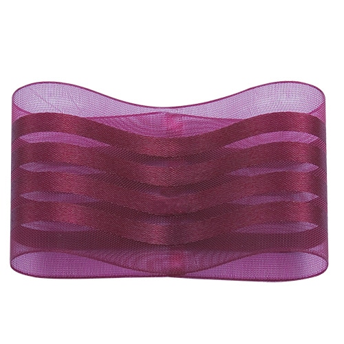 青山 リボン オーガンジーフォーストライプ 9717 40×30 #17 1巻(ご注文単位1巻)【直送品】