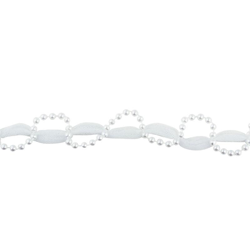 青山 リボン　ビーズチュールガーランド　2220 25×9 #01 1巻（ご注文単位1巻）【直送品】