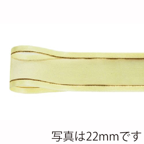 青山 リボン　シェアサテン　ゴールドエッジ　0508 10×30 #03 1巻（ご注文単位1巻）【直送品】