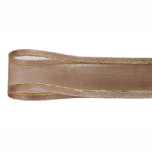 青山 リボン　シェアサテン　ゴールドエッジ　0509 22×30 #35 1巻（ご注文単位1巻）【直送品】