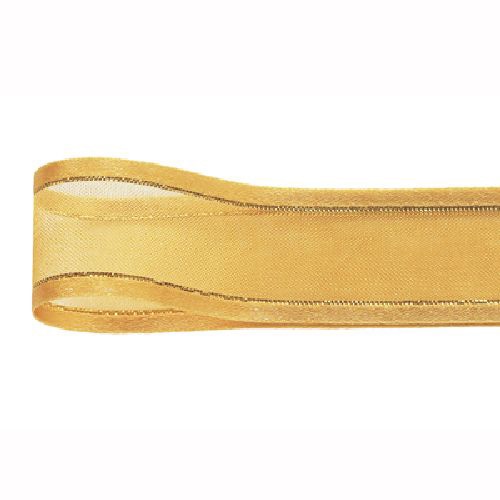 青山 リボン　シェアサテンゴールドエッジ　0509 22×30 #45 1巻（ご注文単位1巻）【直送品】