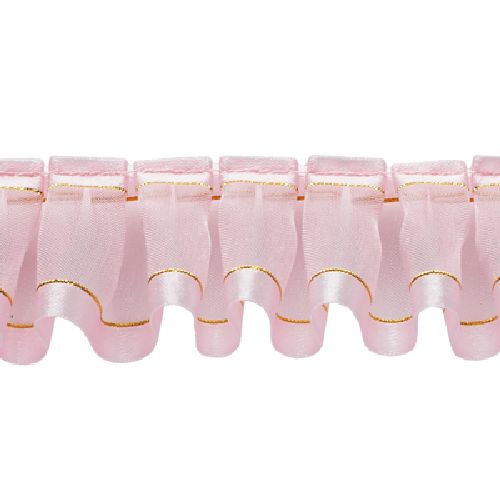 青山 リボン メタリックシェアサテンフリル 2121 36×2.5 #14 1巻(ご注文単位1巻)【直送品】