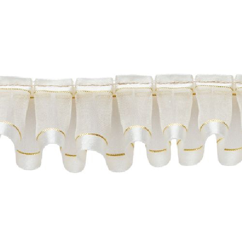 青山 リボン メタリックシェアサテンフリル 2121 36×2.5 #19 1巻(ご注文単位1巻)【直送品】